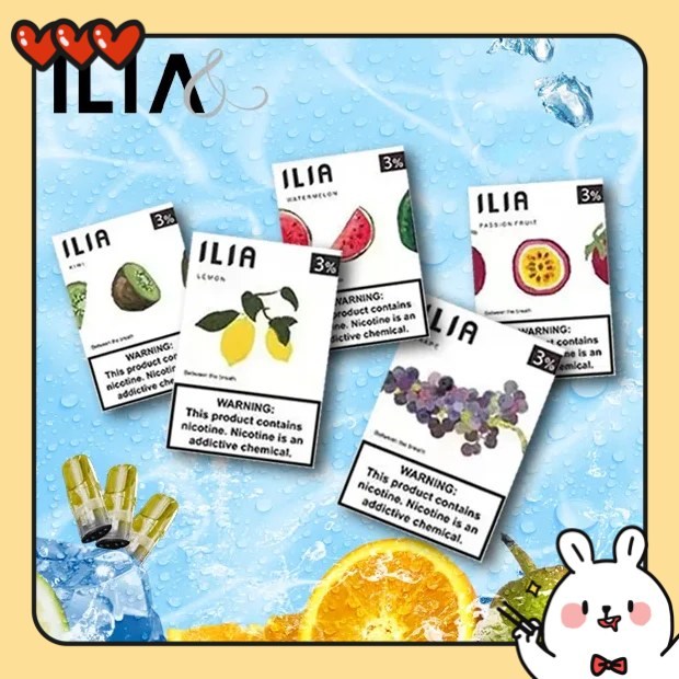 ILIA煙彈｜31種口味 一代透明發光彈 通用一代主機 2.5ml/3顆裝/台灣